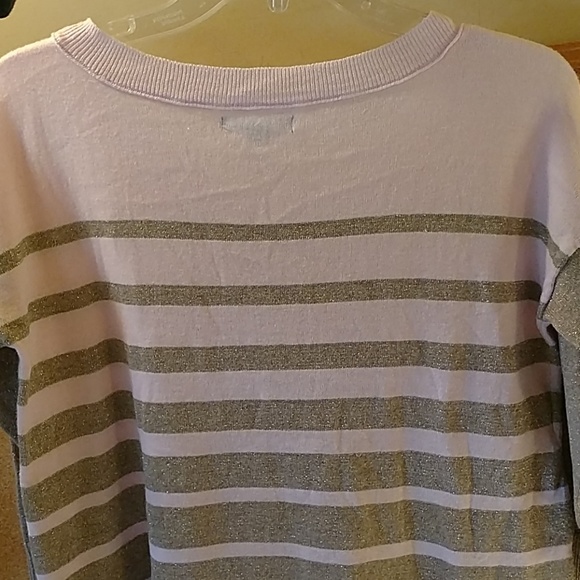 American Eagle pink metallic striped sweater - Picture 7 of 7